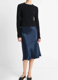Wool-Cashmere Double-Neck Sweater