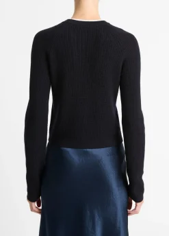 Wool-Cashmere Double-Neck Sweater