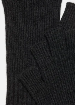 Wool-Cashmere Rib-Knit Fingerless Glove