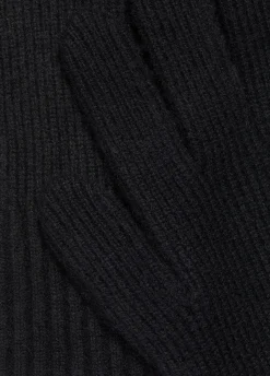 Wool-Cashmere Shaker-Stitch Glove